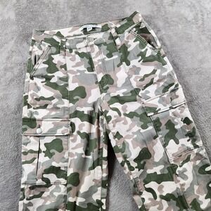 Celebrity Pink Camo Baggy Utility Pants Women's Size 30x30 Wide Leg Cotton